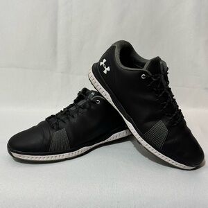 Under Armour UA Fade RST 3 Golf Shoes / Cleats 3023368-001 Size 10.5 Black white